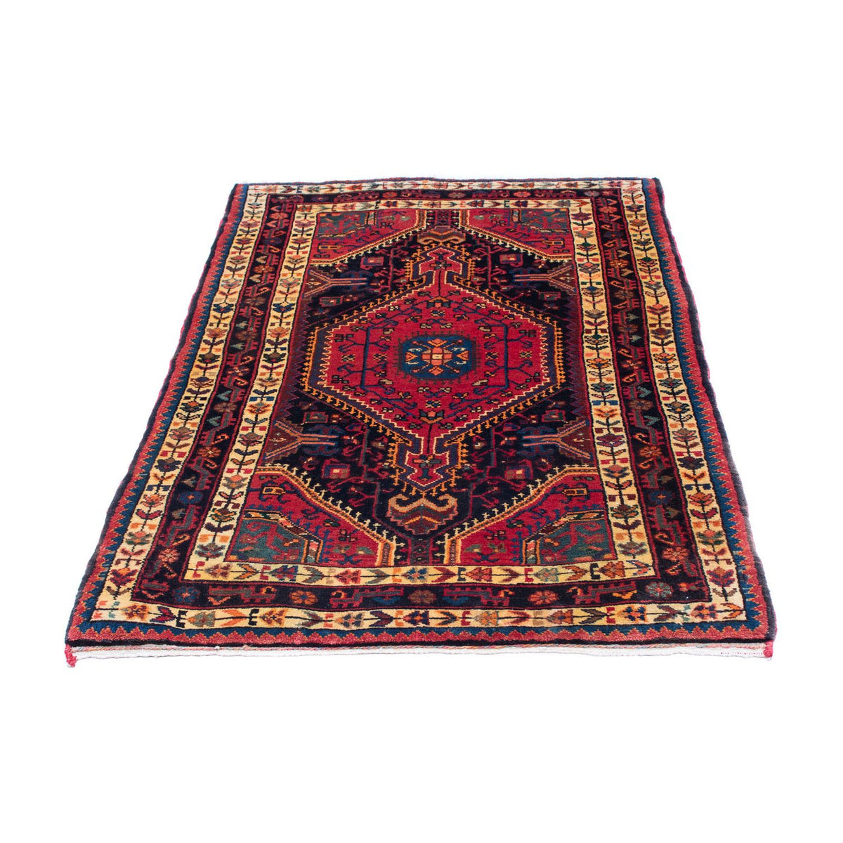 Perser Rug - Nomadic - 138 x 88 cm - dark red