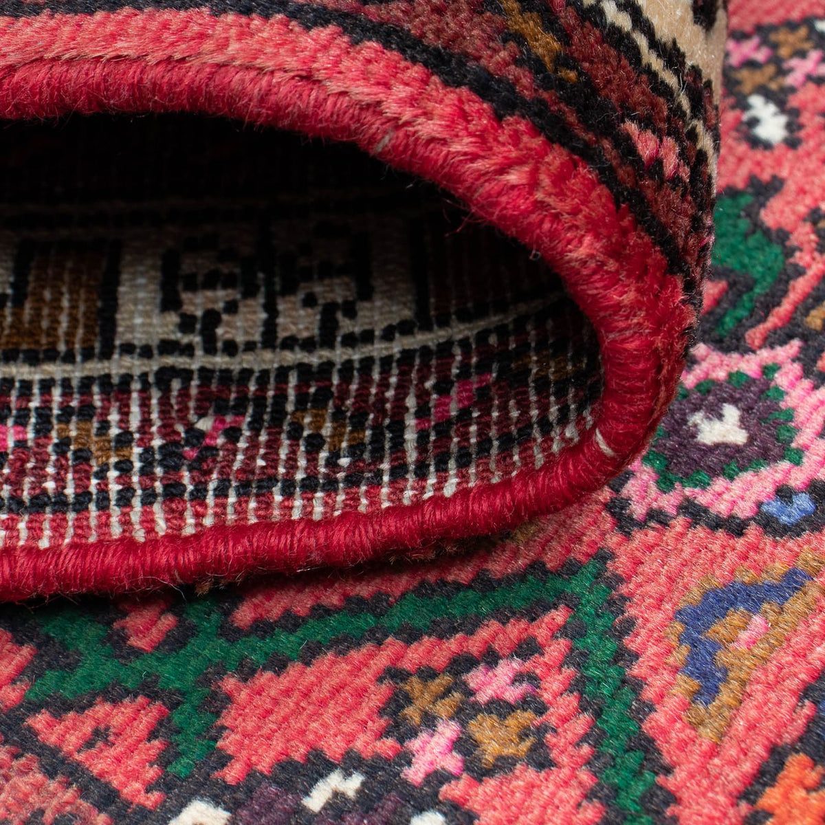 Runner Perser Rug - Nomadic - 195 x 68 cm - dark red