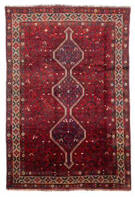 Perser Rug - Nomadic - 300 x 208 cm - dark red