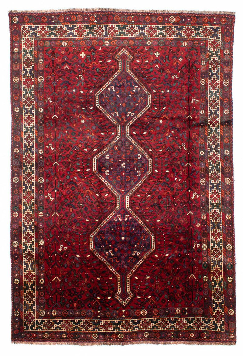 Perser Rug - Nomadic - 300 x 208 cm - dark red