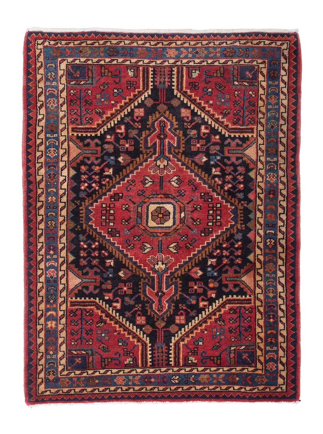 Perser Rug - Nomadic - 127 x 95 cm - dark blue