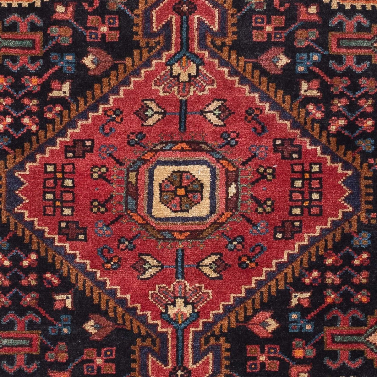 Perser Rug - Nomadic - 127 x 95 cm - dark blue