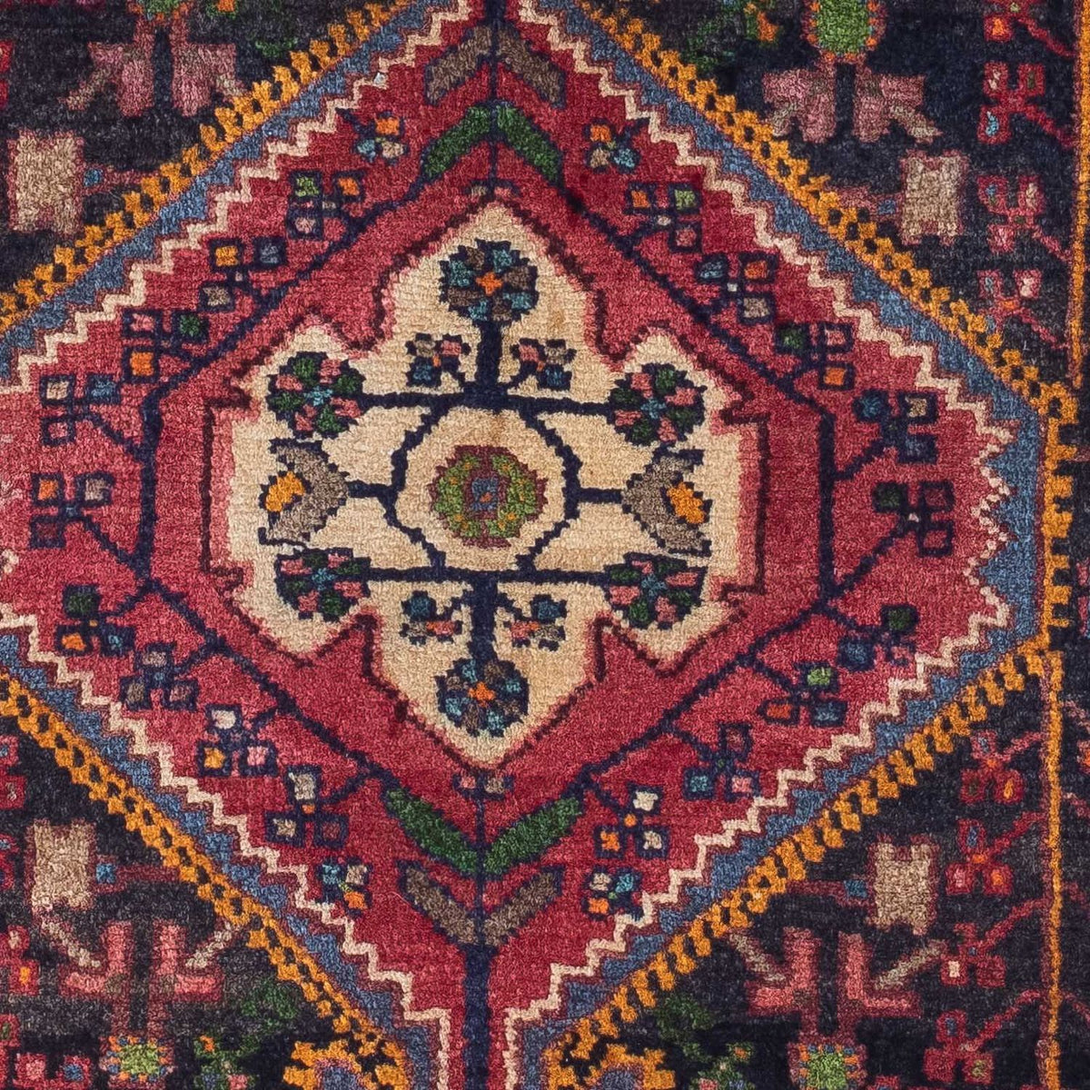 Perser Rug - Nomadic - 136 x 85 cm - dark blue