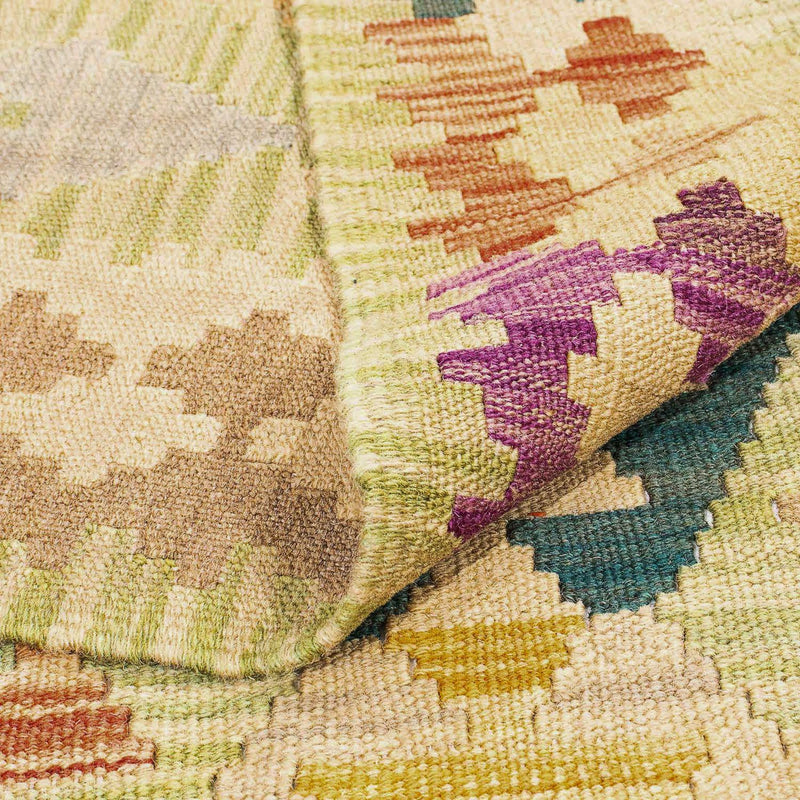 Kelim Rug - Splash - 287 x 199 cm - beige