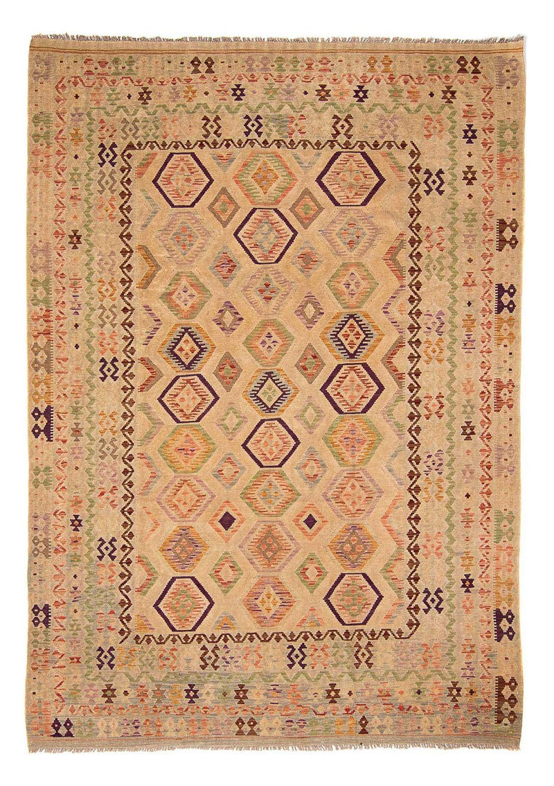 Kelim Rug - Splash - 290 x 200 cm - light brown