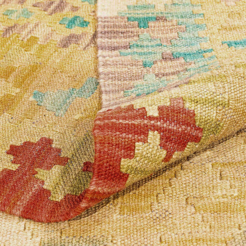 Kelim Rug - Splash - 304 x 207 cm - brown