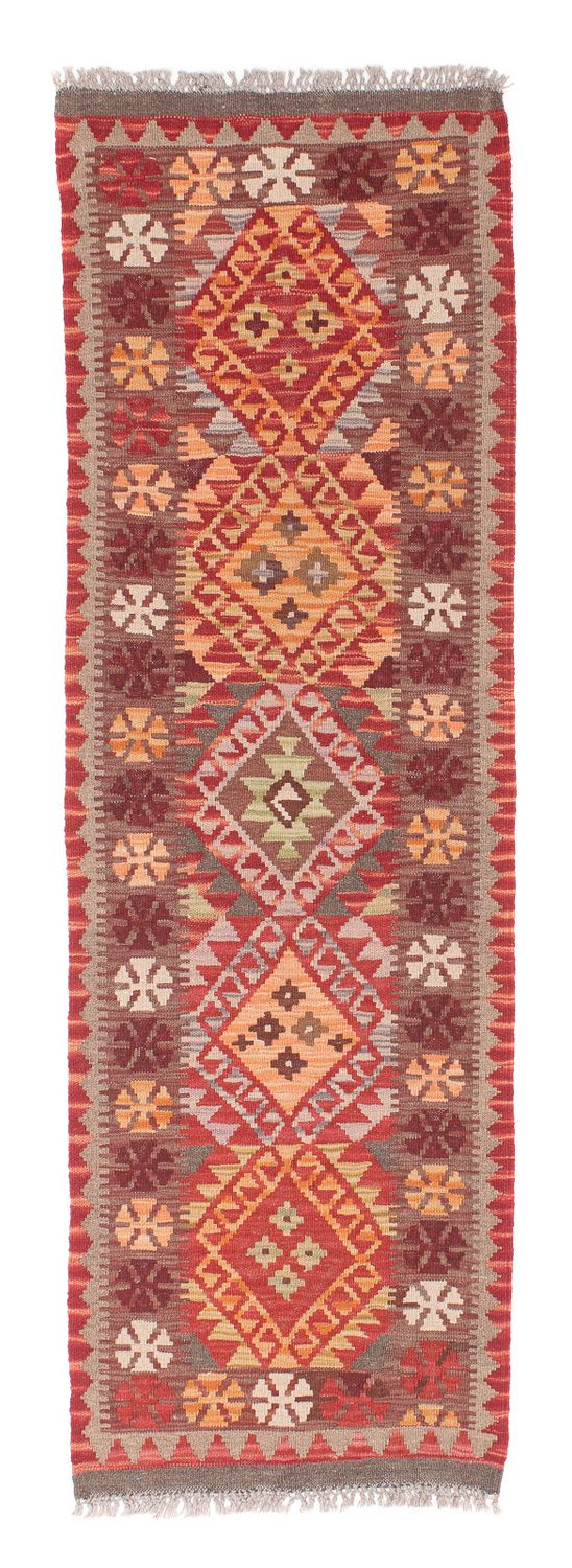 Runner Kelim Rug - Splash - 183 x 58 cm - red
