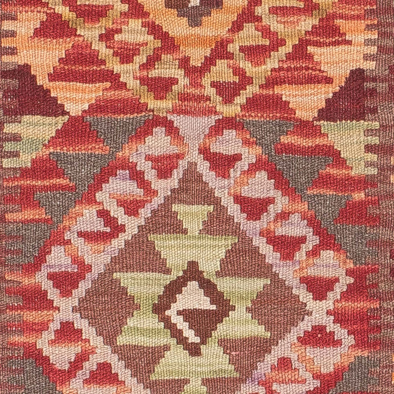 Runner Kelim Rug - Splash - 183 x 58 cm - red