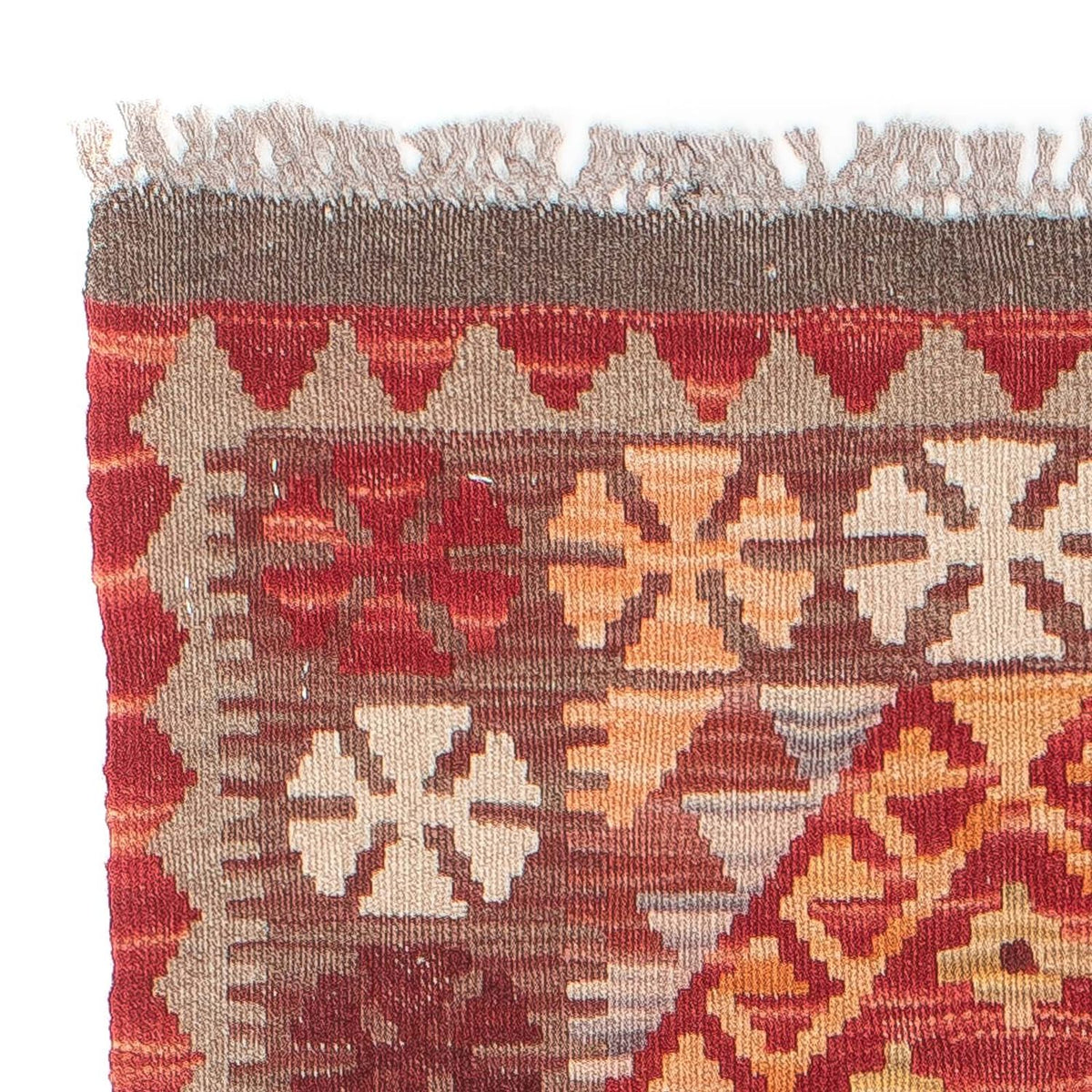 Runner Kelim Rug - Splash - 183 x 58 cm - red