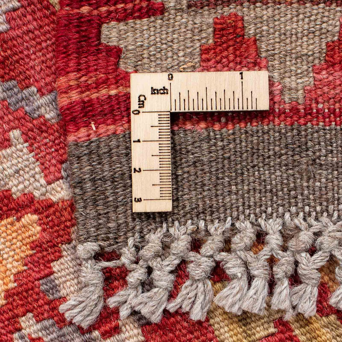 Runner Kelim Rug - Splash - 183 x 58 cm - red