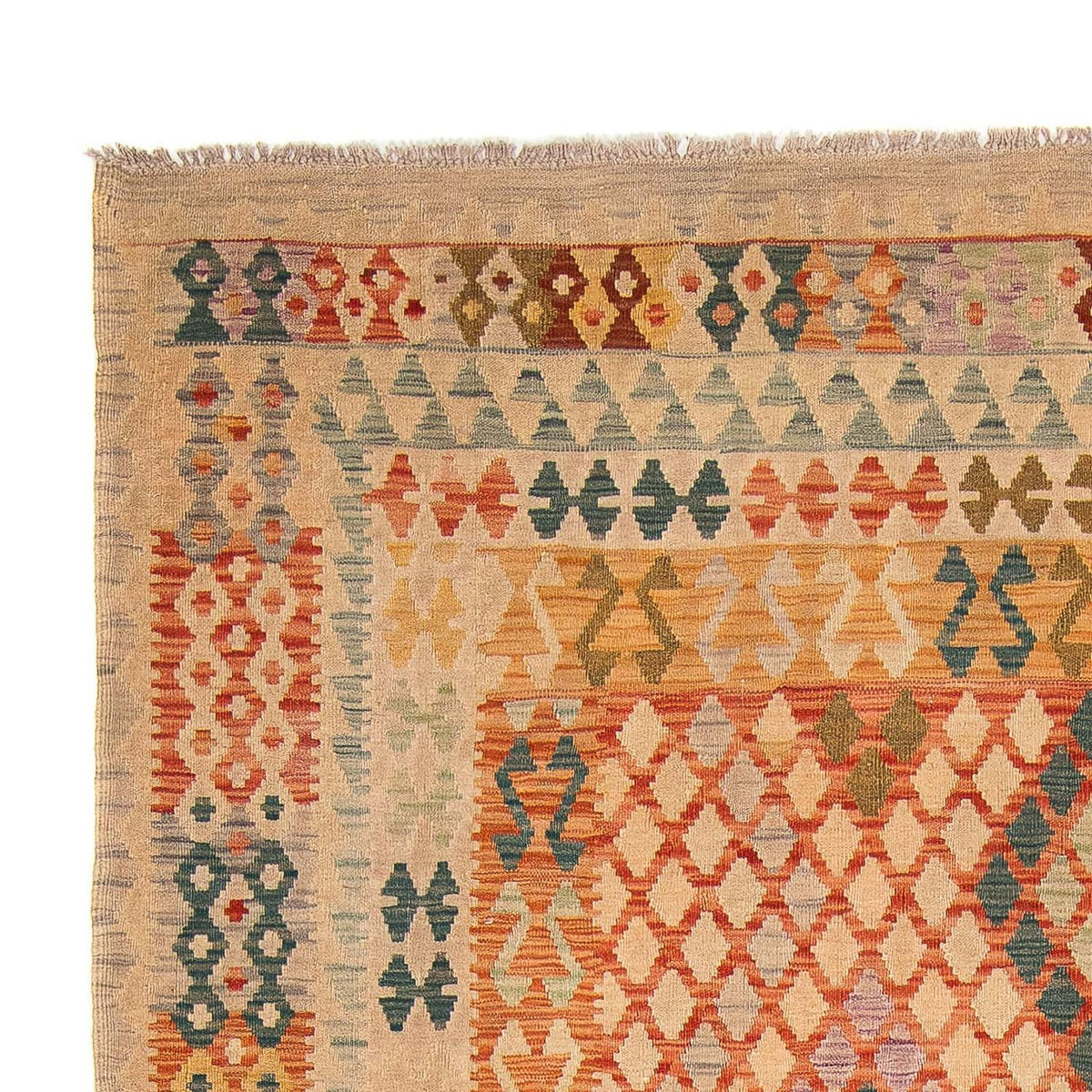 Kelim Rug - Splash - 299 x 203 cm - multicolored