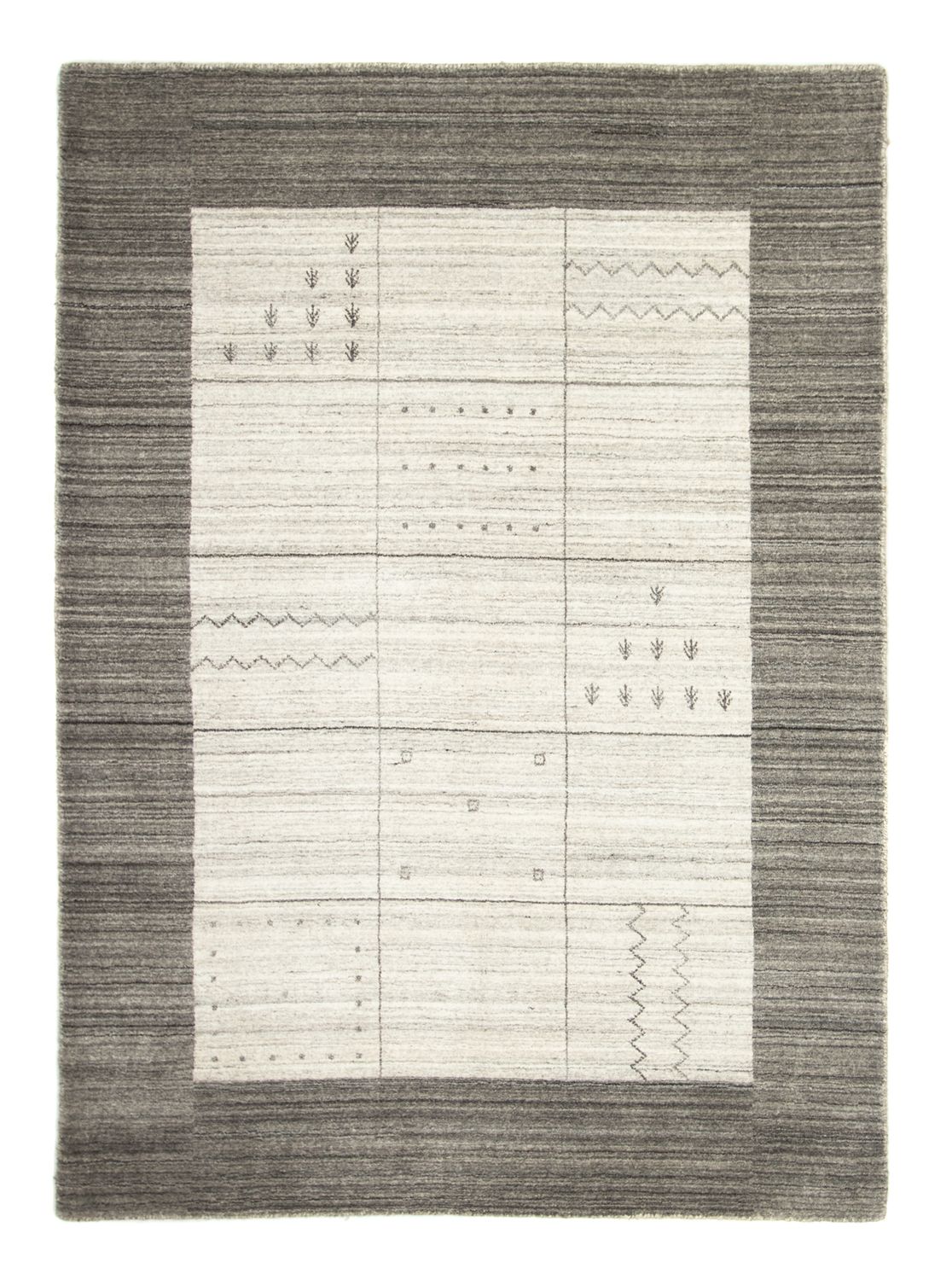 Gabbeh Rug - Loribaft Perser - 200 x 140 cm - grey