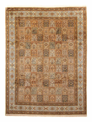 Silk Rug - Kashmir Silk - 325 x 249 cm - brown