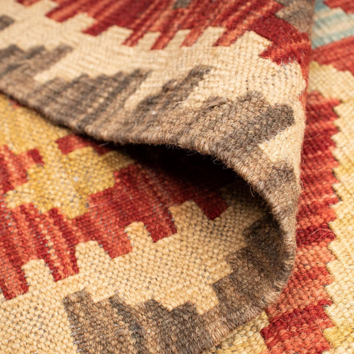 Kelim Rug - Splash - 194 x 152 cm - multicolored