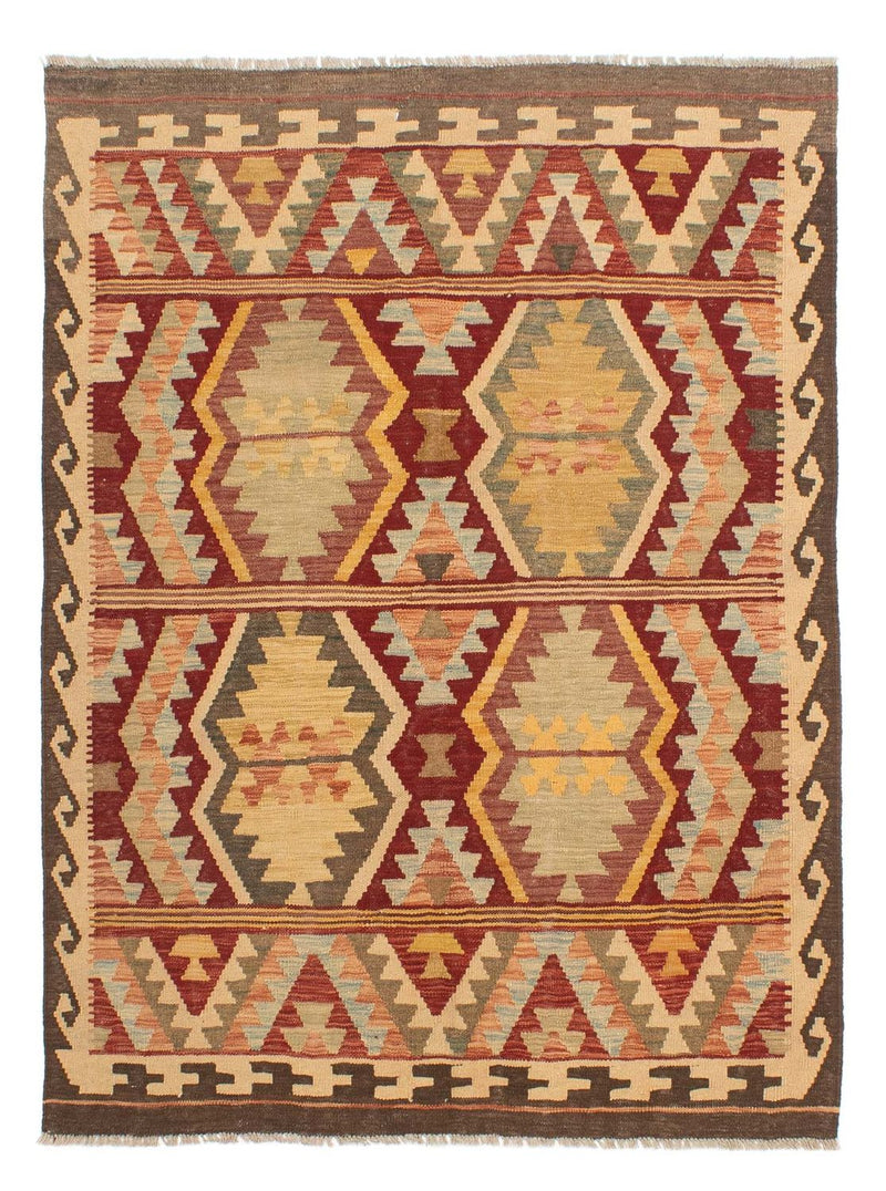 Kelim Rug - Splash - 190 x 145 cm - multicolored