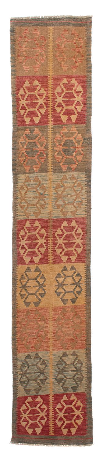 Runner Kelim Rug - Splash - 395 x 72 cm - multicolored