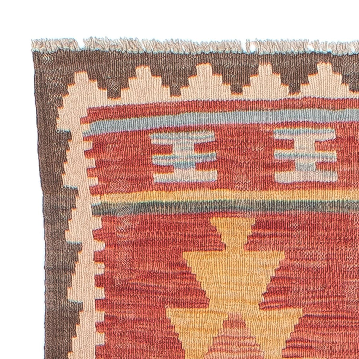 Runner Kelim Rug - Splash - 296 x 74 cm - multicolored