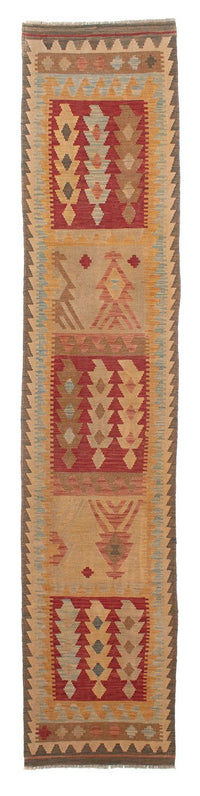 Runner Kelim Rug - Splash - 392 x 73 cm - multicolored