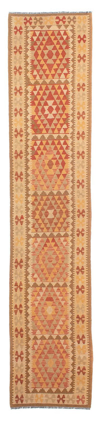 Runner Kelim Rug - Splash - 405 x 85 cm - multicolored