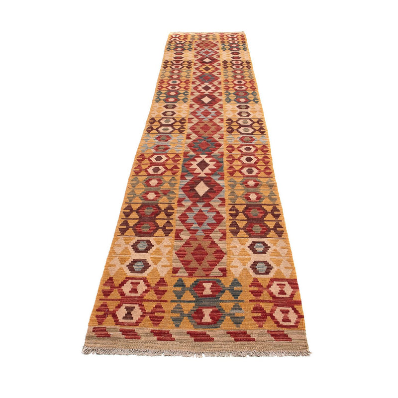 Runner Kelim Rug - Splash - 394 x 70 cm - multicolored