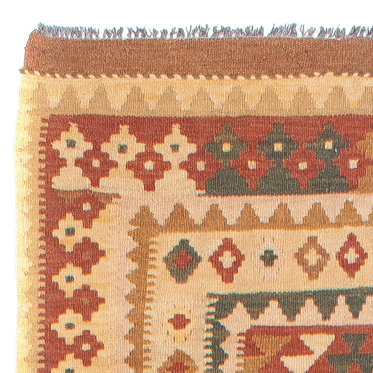 Runner Kelim Rug - Splash - 371 x 88 cm - multicolored