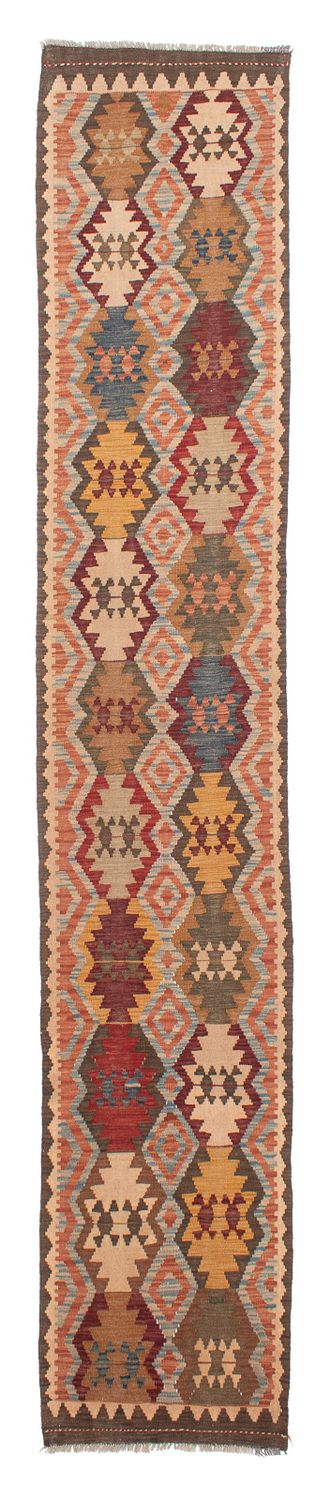 Runner Kelim Rug - Splash - 387 x 70 cm - multicolored
