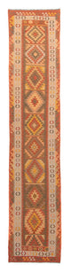 Kelim Maimene Teppich 435x86cm