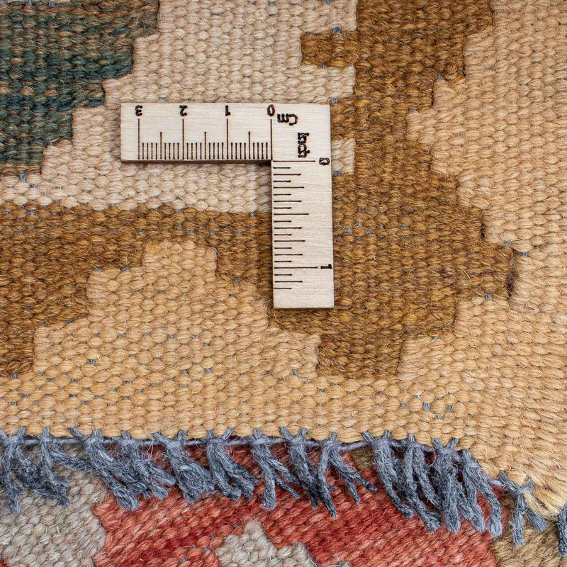 Runner Kelim Rug - Splash - 300 x 82 cm - light red