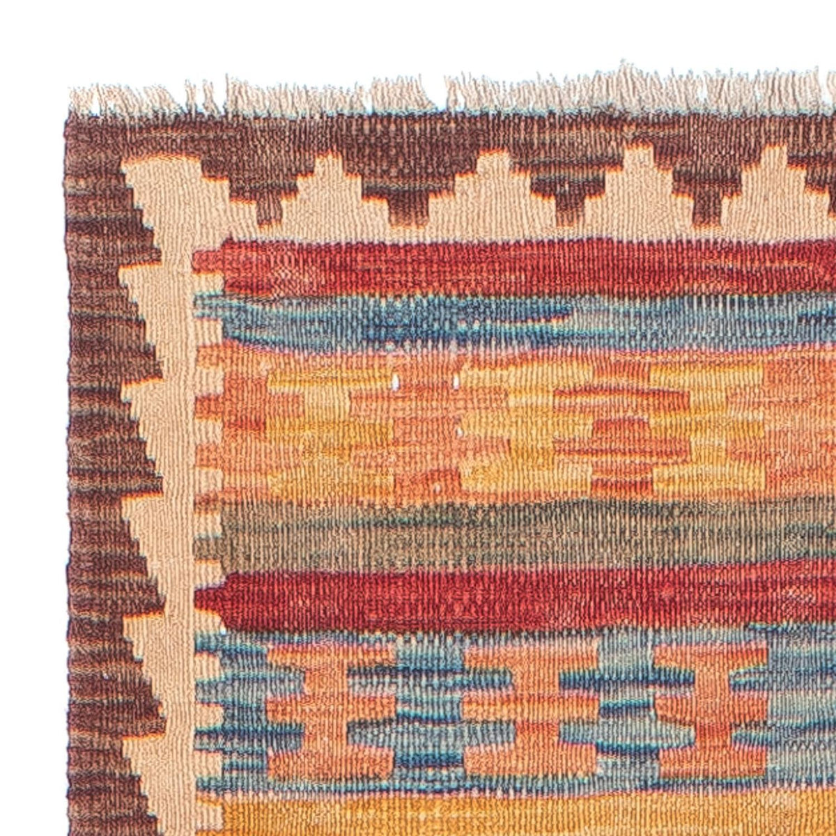 Runner Kelim Rug - Splash - 288 x 69 cm - multicolored