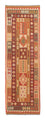 Runner Kelim Rug - Splash - 309 x 93 cm - light red