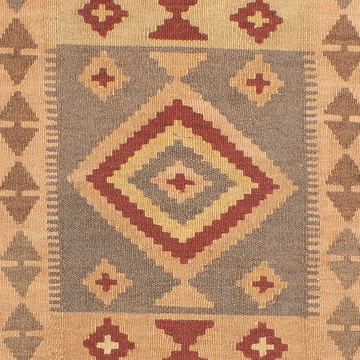 Runner Kelim Rug - Splash - 301 x 80 cm - light brown