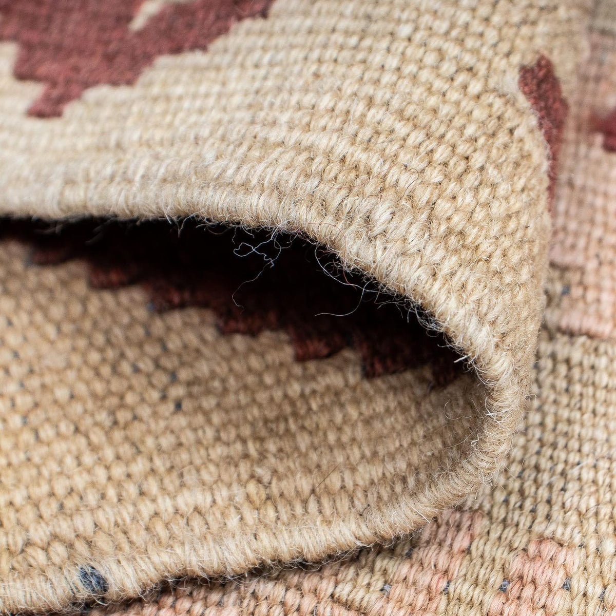 Runner Kelim Rug - Splash - 301 x 80 cm - light brown