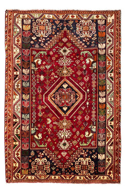 Perser Rug - Nomadic - 272 x 183 cm - dark red