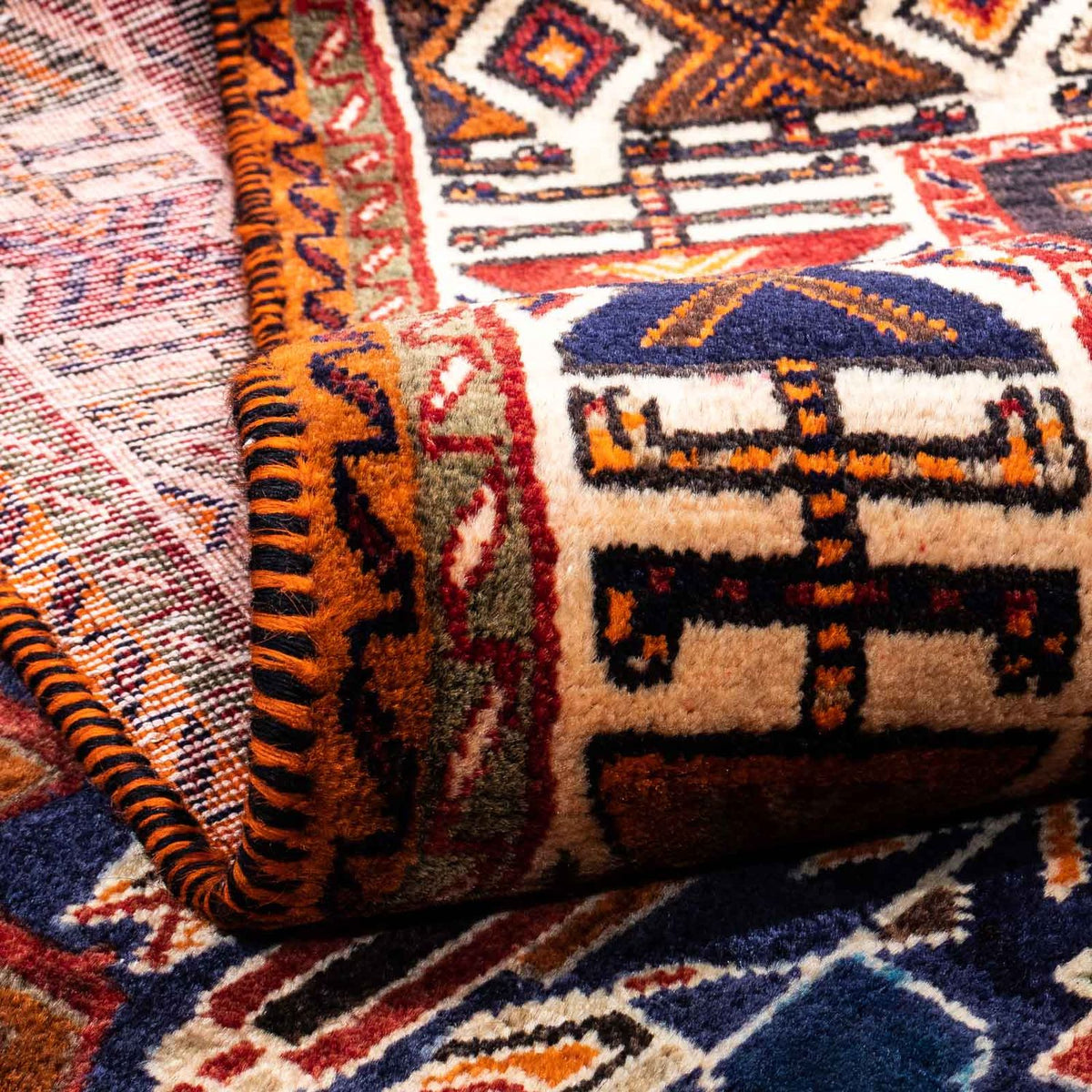 Perser Rug - Nomadic - 257 x 160 cm - dark red