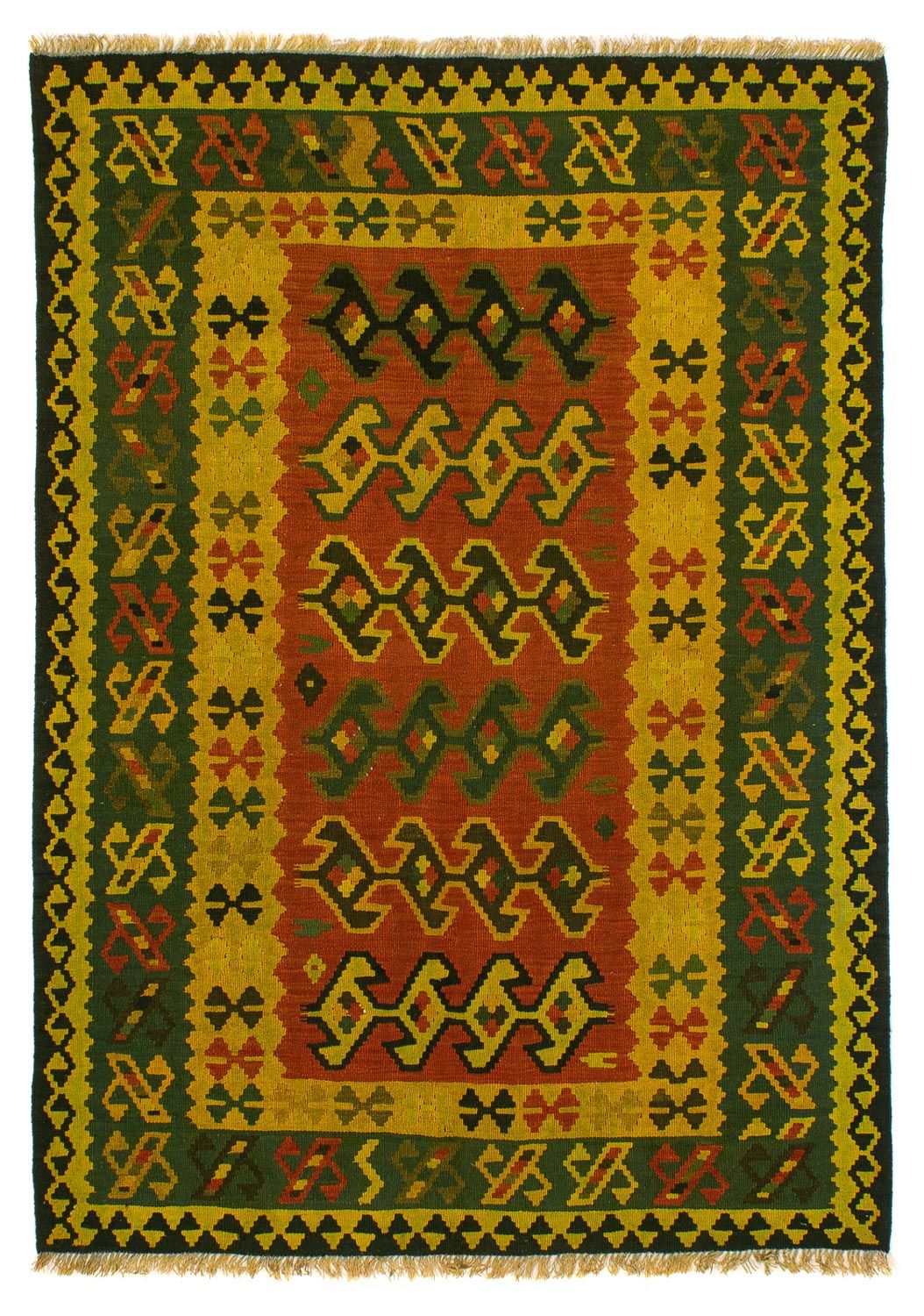 Kelim Rug - Oriental - 208 x 150 cm - dark green