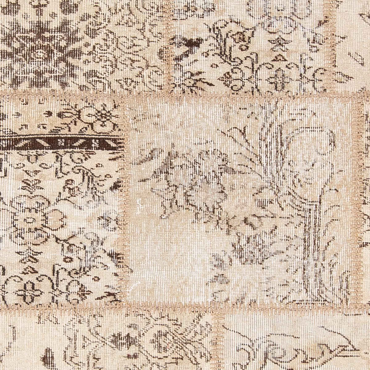 Patchwork Rug - 240 x 170 cm - light brown