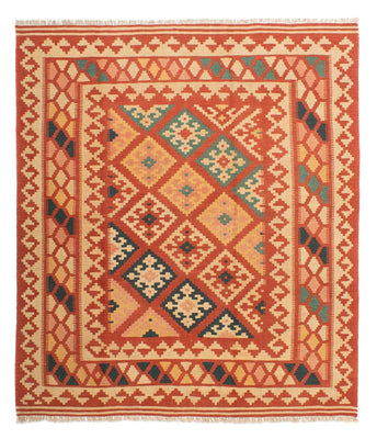 Kelim Rug - Oriental square  - 213 x 193 cm - multicolored