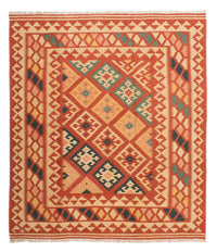 Kelim Rug - Oriental square  - 213 x 193 cm - multicolored