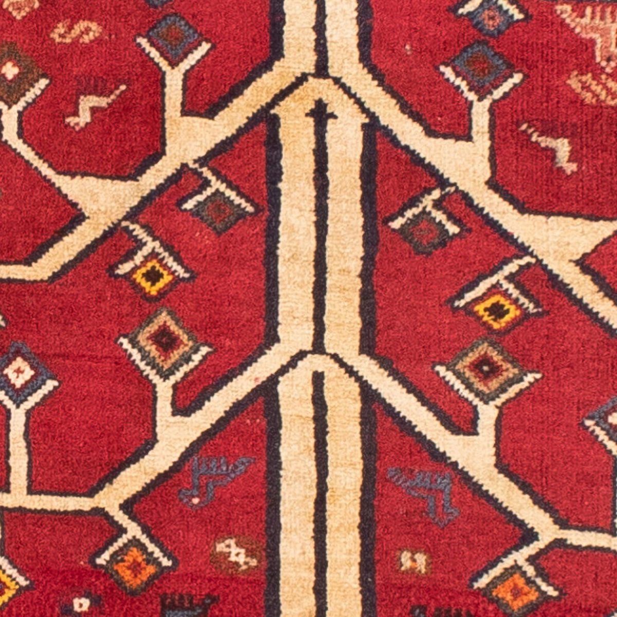 Perser Rug - Nomadic - 208 x 117 cm - dark red