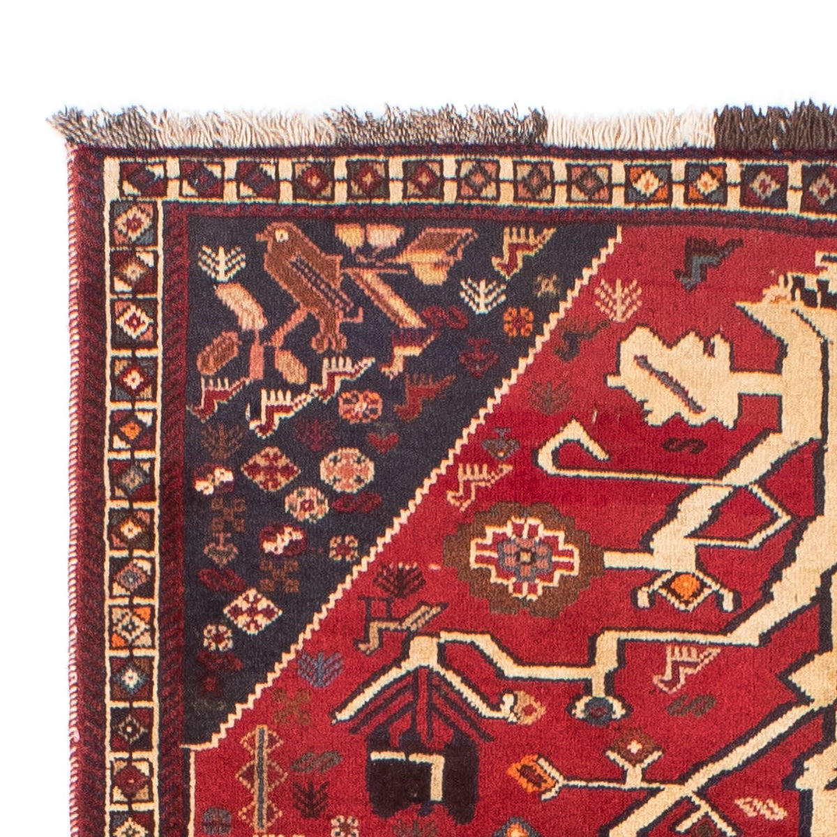 Perser Rug - Nomadic - 208 x 117 cm - dark red