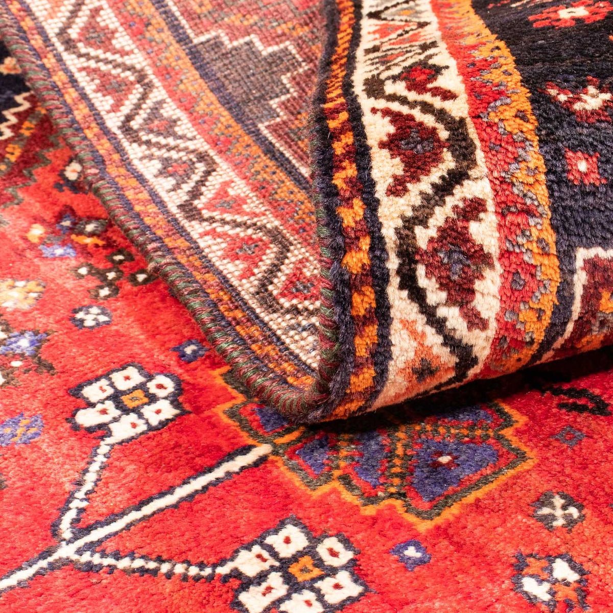 Perser Rug - Nomadic - 152 x 116 cm - dark red