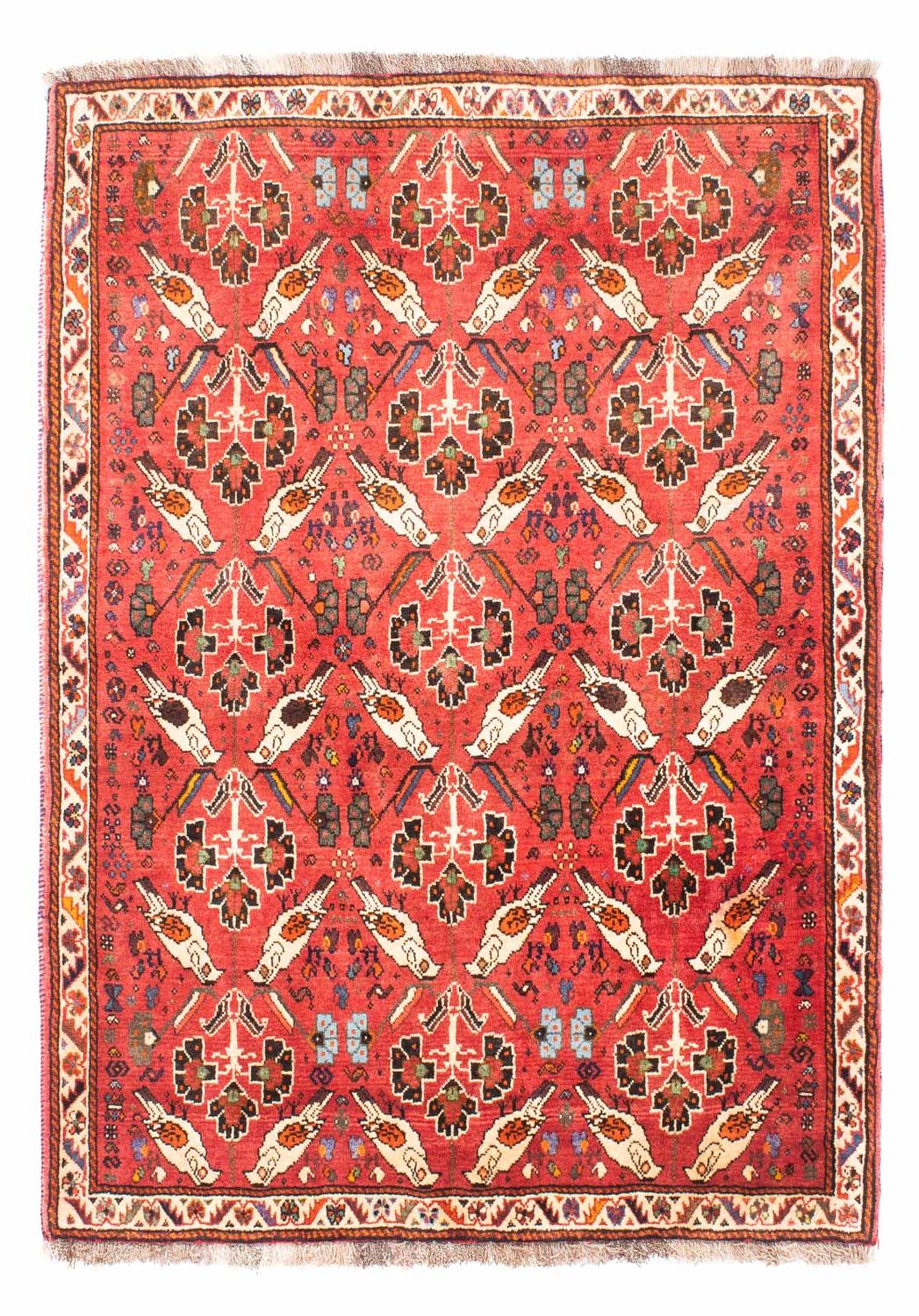 Perser Rug - Nomadic - 162 x 117 cm - light red