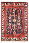 Shiraz Rug 115x165cm - Persian Rugs - Rectangle / Dark Blue / 115 x 165 cm Rectangle