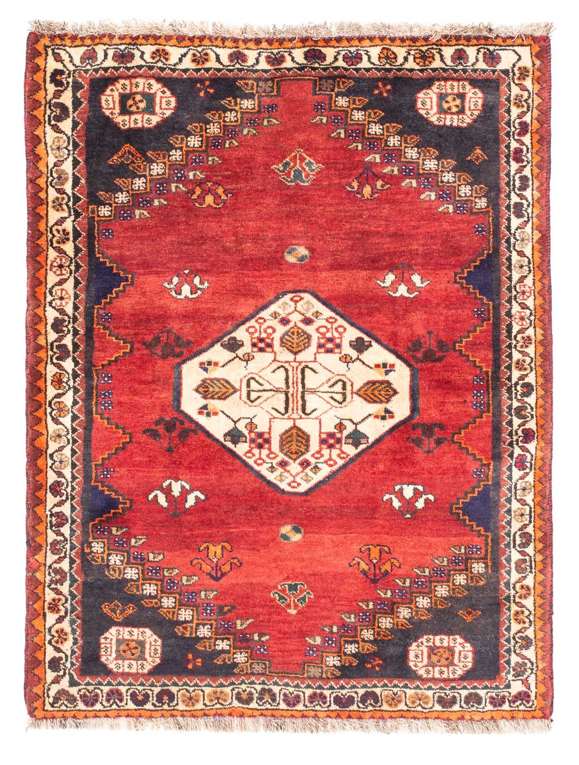 Perser Rug - Nomadic - 150 x 116 cm - dark red