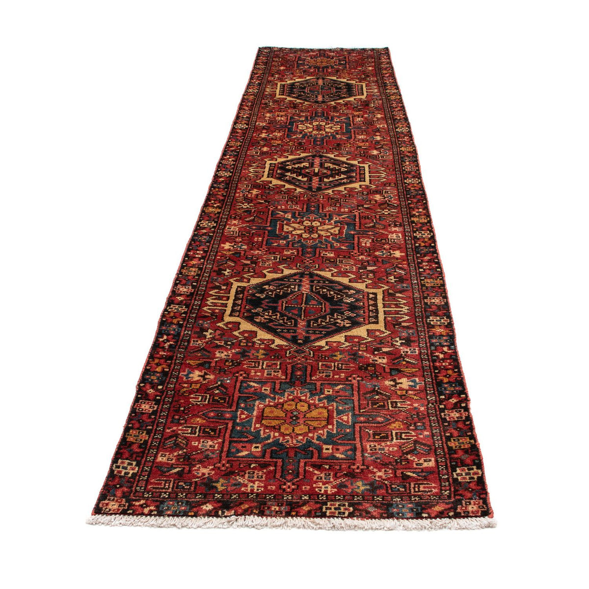 Runner Perser Rug - Nomadic - 338 x 75 cm - dark red