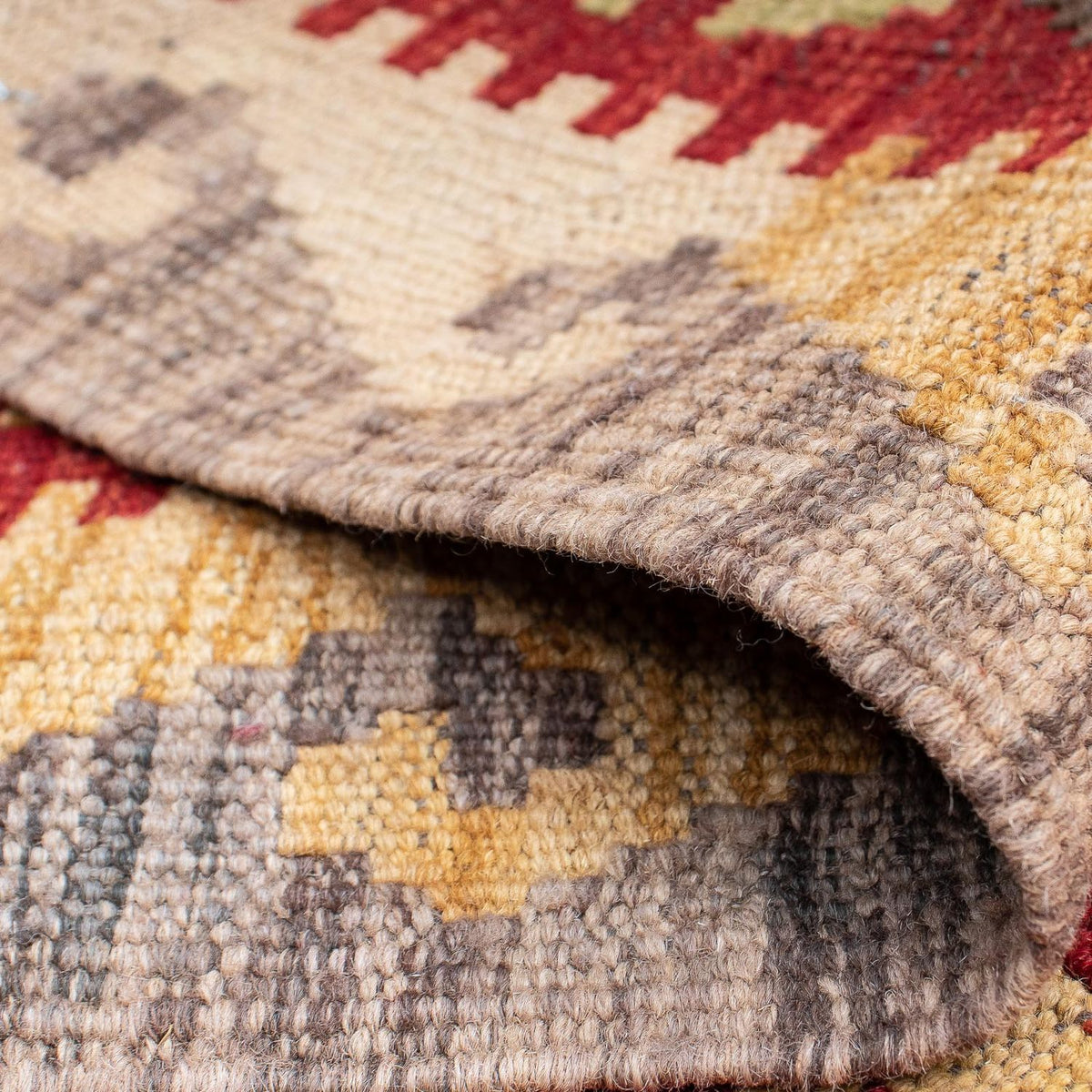 Runner Kelim Rug - Splash - 199 x 65 cm - red