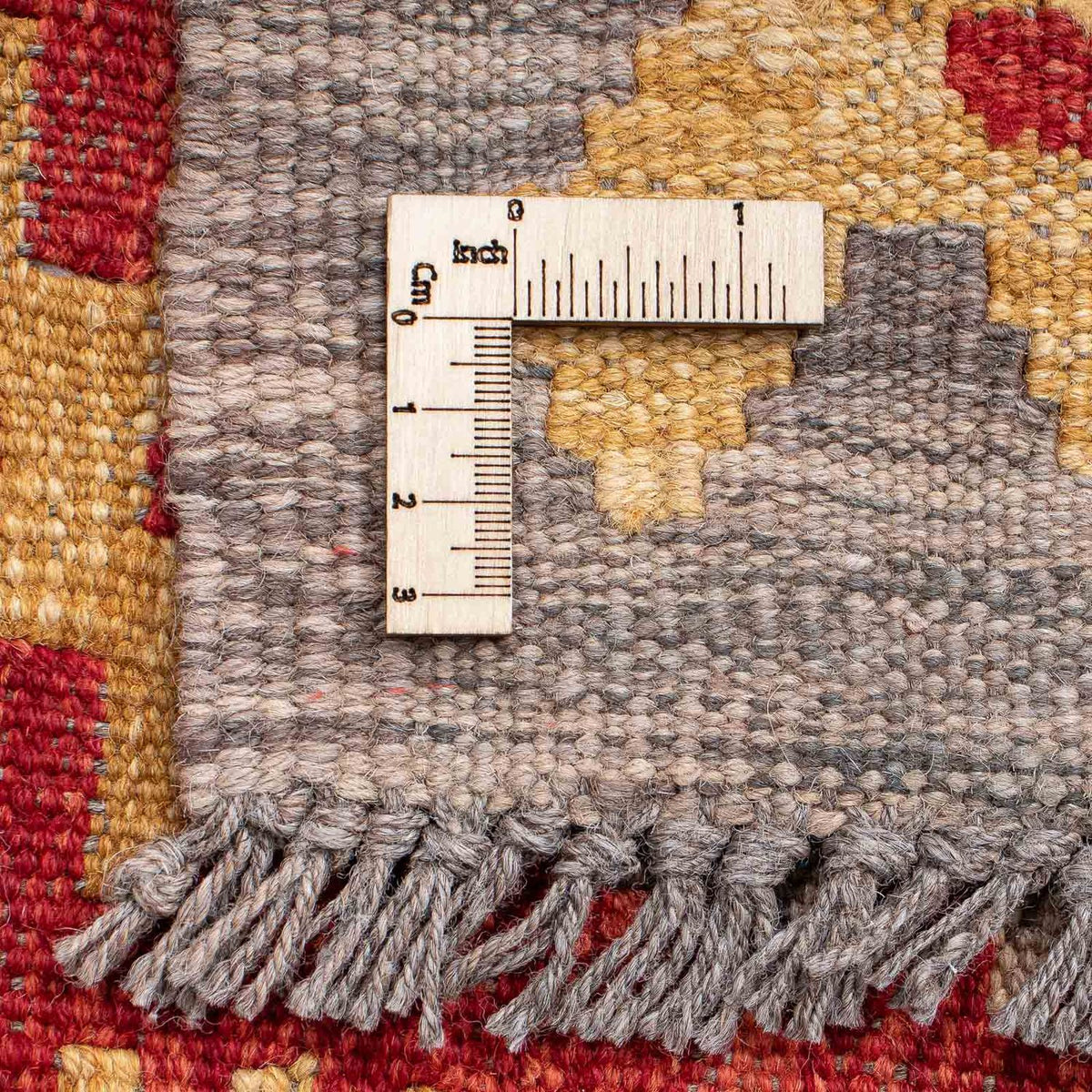 Runner Kelim Rug - Splash - 199 x 65 cm - red