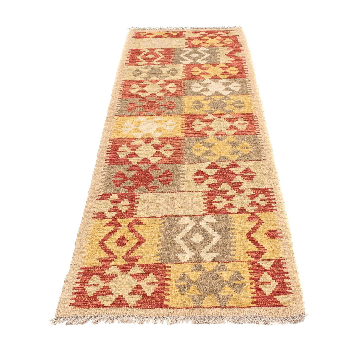 Runner Kelim Rug - Splash - 206 x 62 cm - multicolored