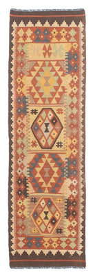 Runner Kelim Rug - Splash - 204 x 59 cm - multicolored