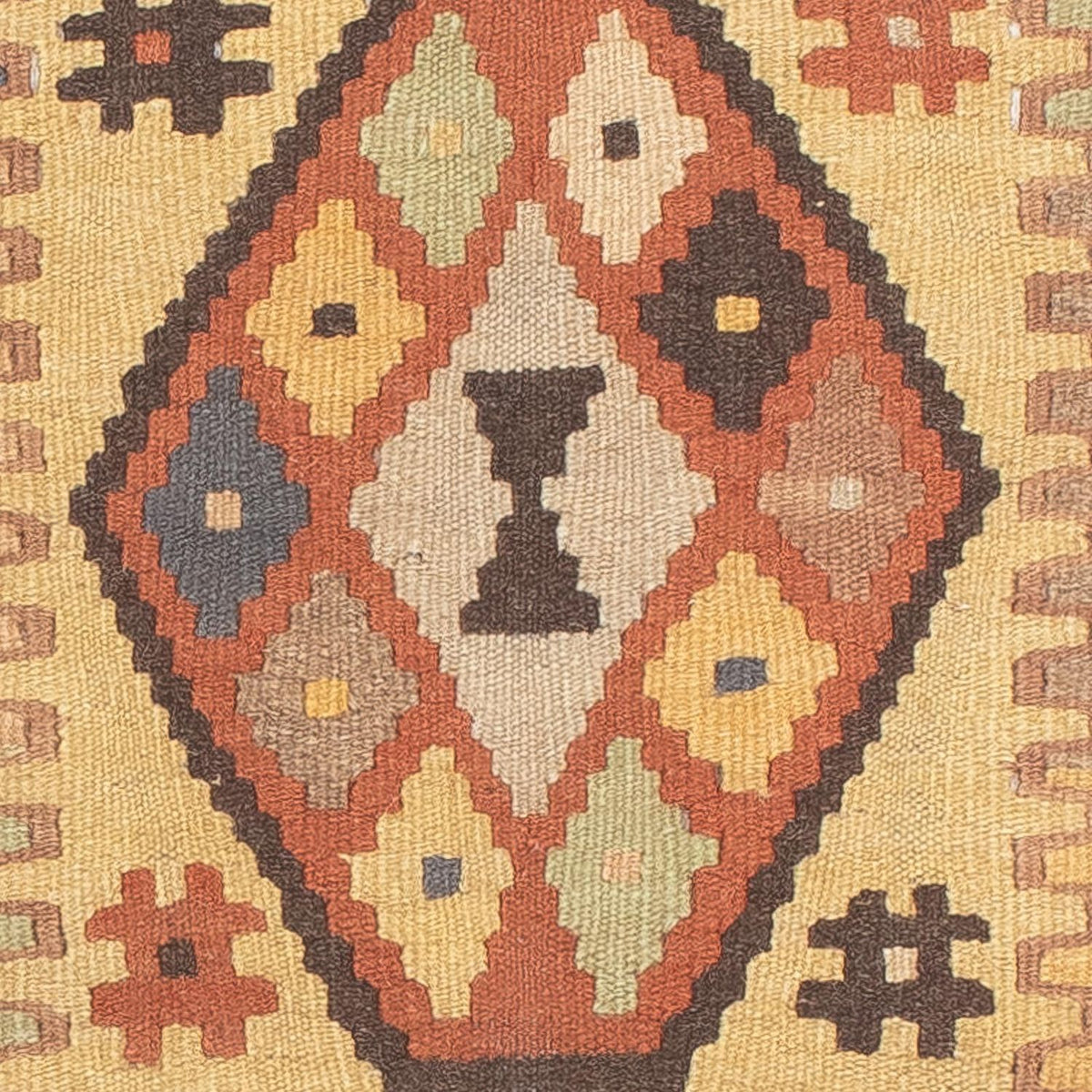 Runner Kelim Rug - Splash - 204 x 59 cm - multicolored